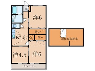 山合コーポの物件間取画像